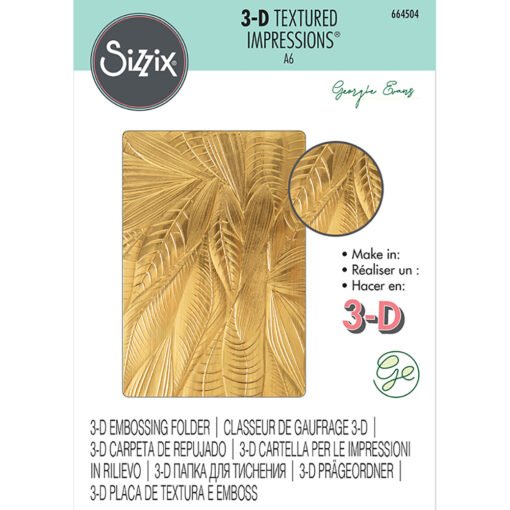 Sizzix Placa de Embossing 3D Fallen Leaves