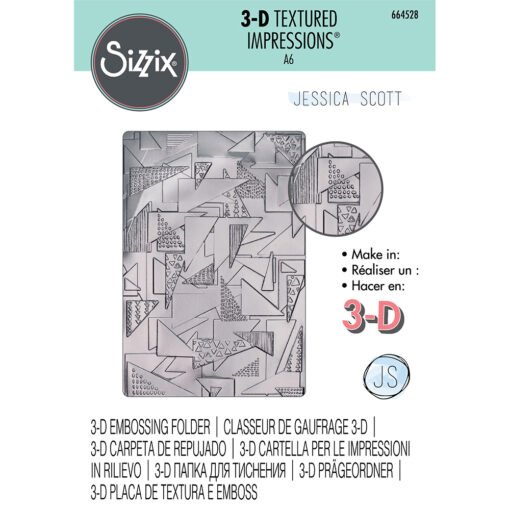 Sizzix Placa de Embossing 3D Doodle Triangles