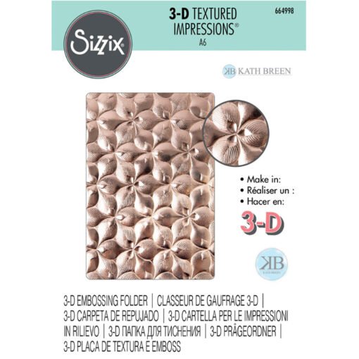 Sizzix Placa de Embossing 3D Organic Petals