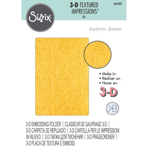 Sizzix Placa de Embossing 3D Celebrate