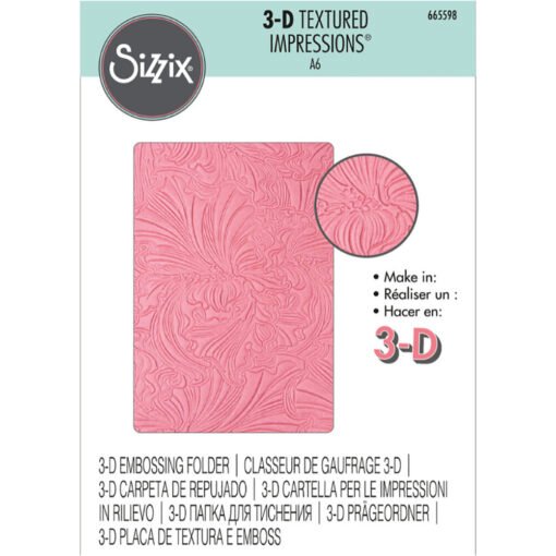 Sizzix Placa de Embossing 3D Abstract Flowers