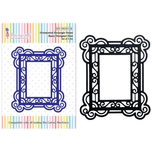 Dress My Craft Cortante Ornamental Rectangle Frame