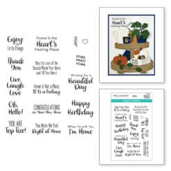 Spellbinders Carimbos Tiered Tray Sentiments