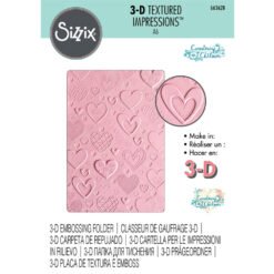 Sizzix Placa de Embossing 3D Hearts