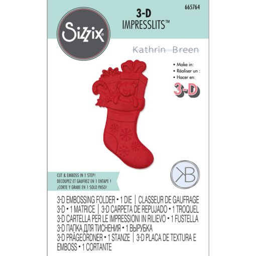 Sizzix Placa de Embossing Christmas Stocking