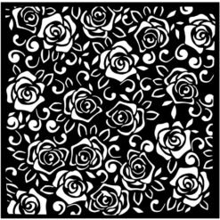 Stamperia Thick Stencil Rose Parfum Roses Pattern