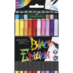 Faber Castell Black Edition Conjunto de 20 Canetas Pincel