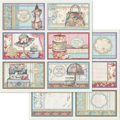 Stamperia Folha de Papel de Scrapbooking Frame Decorations 30x30cm