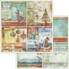 Stamperia Folha de Papel de Scrapbooking Frames Christmas 30x30cm