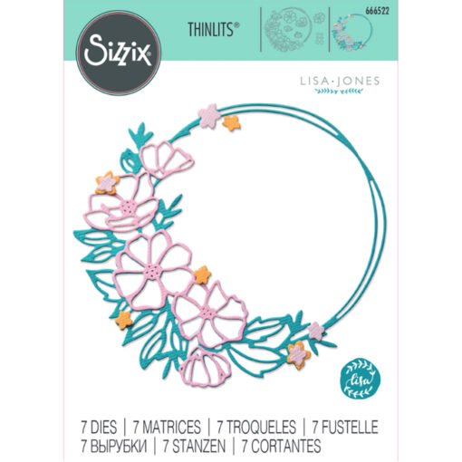 Sizzix Cortantes Thinlits by Lisa Jones – Floral Round