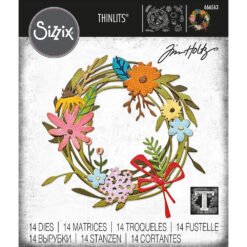 Sizzix Cortantes Thinlits by Tim Holtz – Vault Funky Floral Wreath