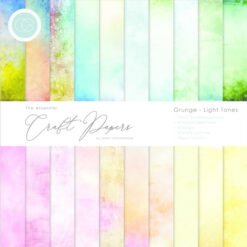 Craft Consortium Papel de Scrapbooking Grunge Light Tones 30x30cm