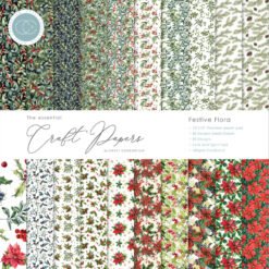 Craft Consortium Papel de Scrapbooking Festive Flora 30x30cm