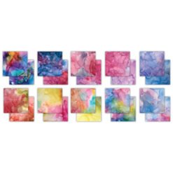 Craft Consortium Papel de Scrapbooking Ink Drops Vivid 30x30cm