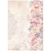 Stamperia Papel Arroz A4 Romance Forever - Floral Border