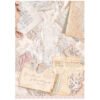 Stamperia Papel Arroz A4 Romance Forever - Letters