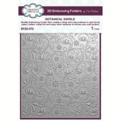 Creative Expressions Placa de Embossing 3D Botanical Swirls