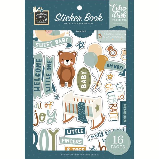 Echo Park Stickers Book Special Delivery Baby Boy