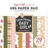 Echo Park Papel de Scrapbooking Special Delivery Baby Girl