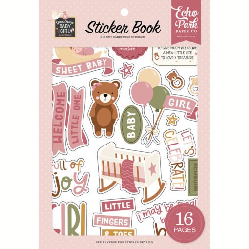 Echo Park Stickers Book Special Delivery Baby Girl