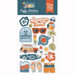 Echo Park Puffy Stickers Summer Vibes