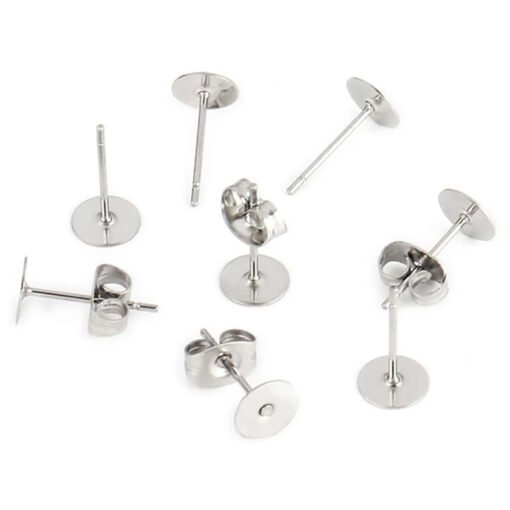 Pinos para Fazer Brincos Prateado - 20 pcs
