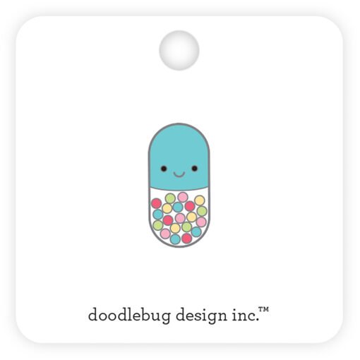 Doodlebug Design Pin de Coleção Happy Pill