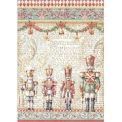 Stamperia Papel Arroz A4 The Nutcracker – Soldiers