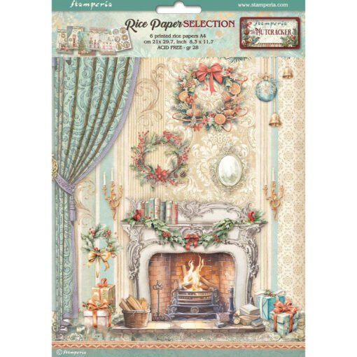 Stamperia Kit 6 Papeis Arroz A4 The Nutcracker – Chimney