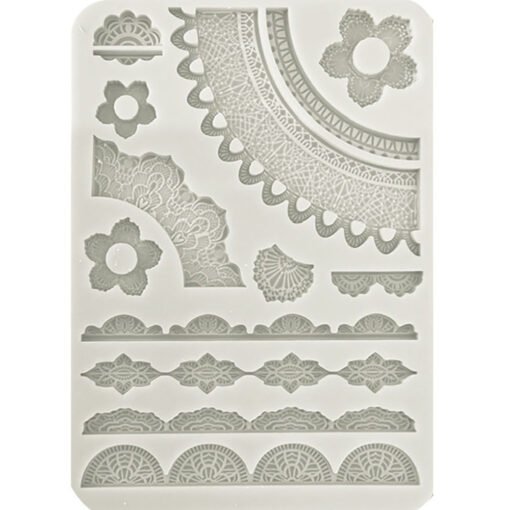 Stamperia Molde de Silicone A5 Lace Borders
