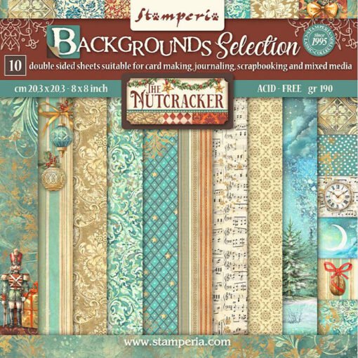 Stamperia Papel de Scrapbooking The Nutcracker Backgrounds