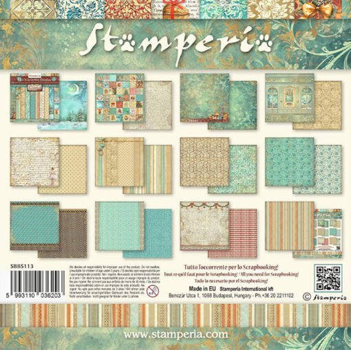 Stamperia Papel de Scrapbooking The Nutcracker Backgrounds