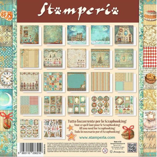 Stamperia Papel de Scrapbooking Maxi The Nutcracker 30x30cm