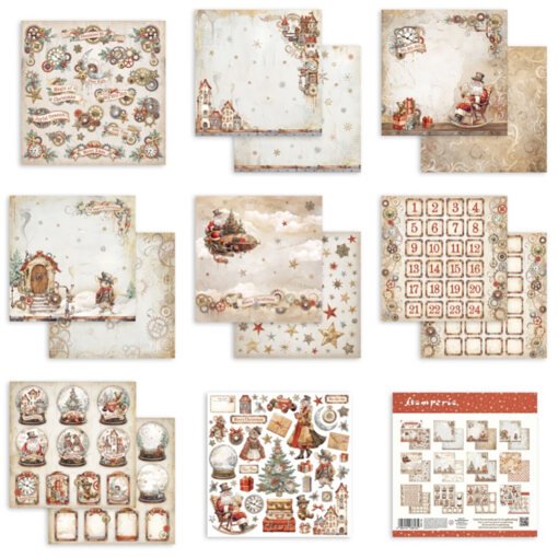 Stamperia Papel de Scrapbooking Gear up for Christmas 30x30cm