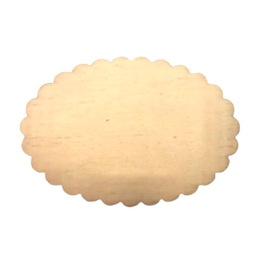 Placa Oval em Madeira