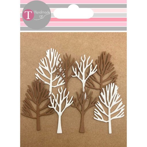 Árvores em EVA Inverno – 8 pcs