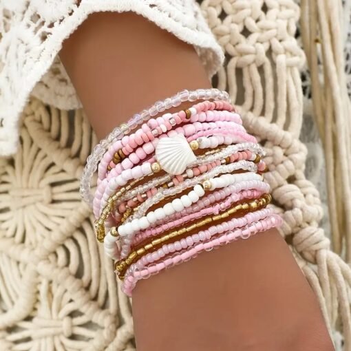 Conjunto de 17 Pulseiras Elásticas