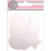 Die Cuts Border Tags Brancas – 16 pcs