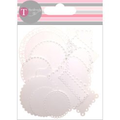 Die Cuts Border Tags Brancas – 16 pcs
