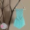 Decoração Macramé Azul – 20,5cm