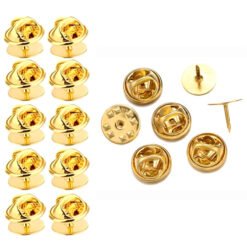 Conjunto de 10 Pins Metálicos Ouro