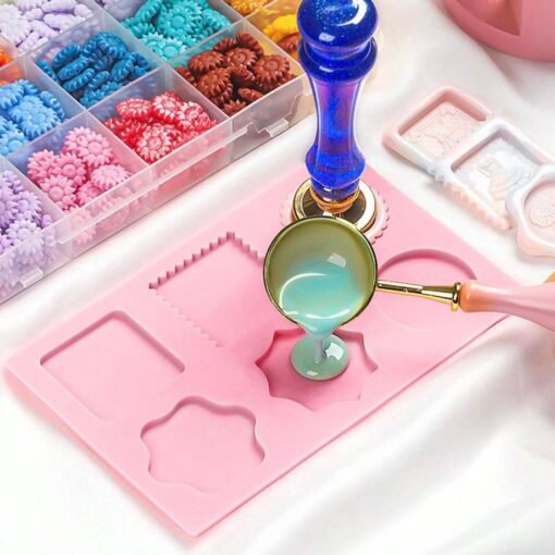 Tapete de Silicone para Lacre Rosa