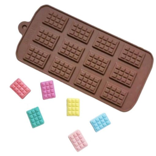 Molde de Silicone Fino Tabletes de Chocolates