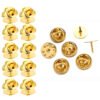 Pins Metálicos Dourados - 10 pcs