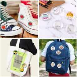 Botões Transparentes / Crachás - 10 pcs