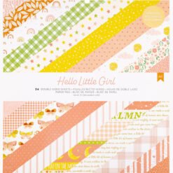 Papel de Scrapbooking Hello Little Girl 30x30cm