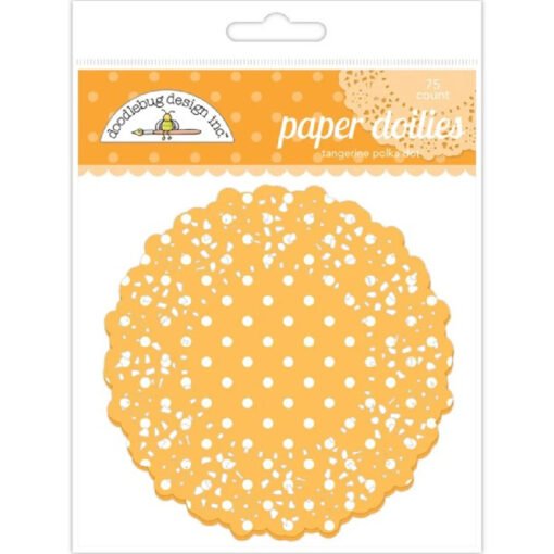 Doodlebug Design Paper Doilies Tangerine