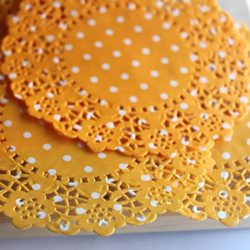 Doodlebug Design Paper Doilies Tangerine