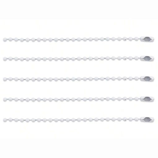 Corrente de Bolinhas Branca 10cm