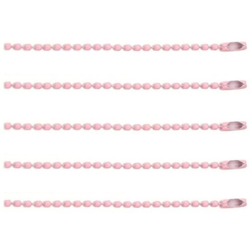 Corrente de Bolinhas Rosa Claro 10cm
